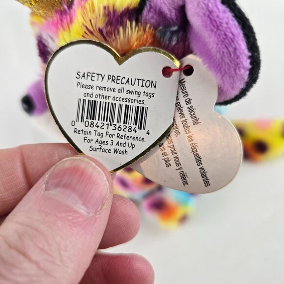 Ty Beanie Boos GISELLE the 6" Unicorn Leopard Horn Stuffed Animal Toy Plush  New - Picture 6 of 7